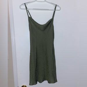 VGR girl green mini dress